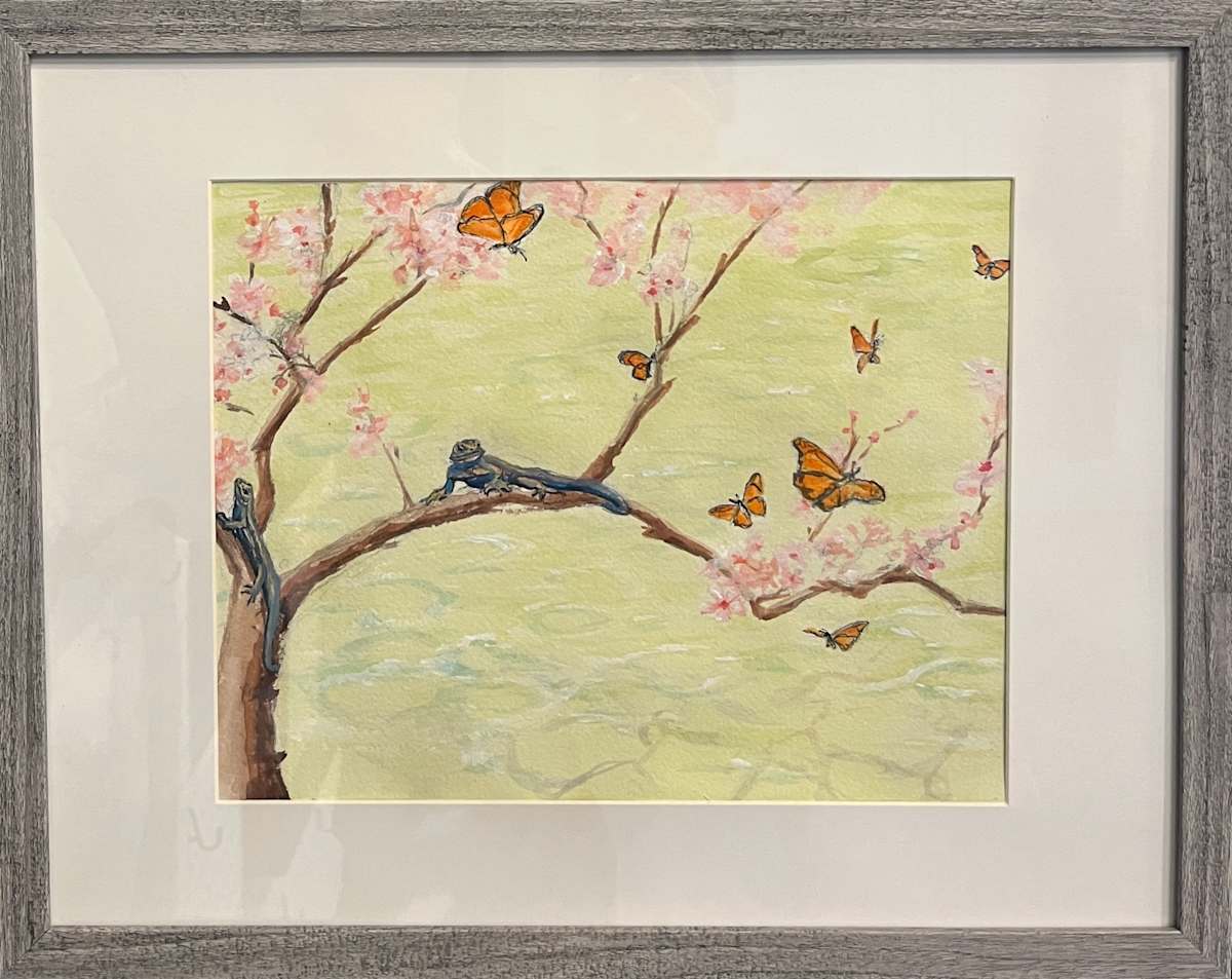 Monterey Lizard by Carole Moore  Image: From a collection of studies made for two murals I painted and installed at Stanford's Lucile Packard children's hospital. 