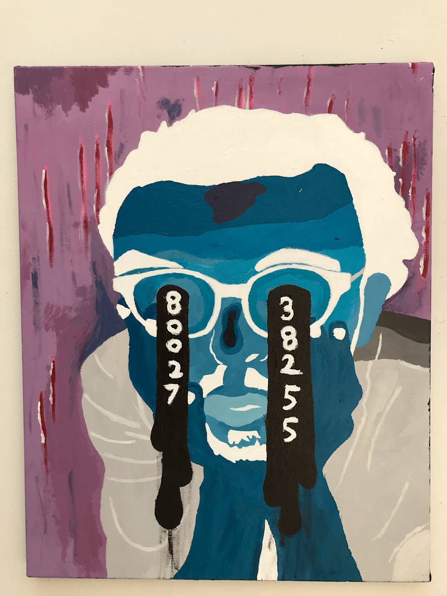 It's Under My Skin by Fitch Eaton  Image: Note the "scars" and darker patches in the background. 