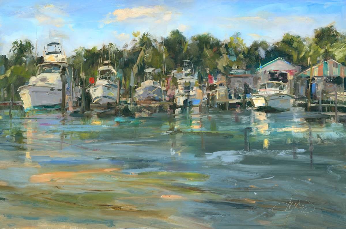 Dockside at the Marina by Stephanie Amato 