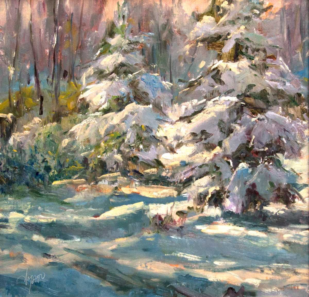 First Snowfall (Framed) by Stephanie Amato, Image 1.
