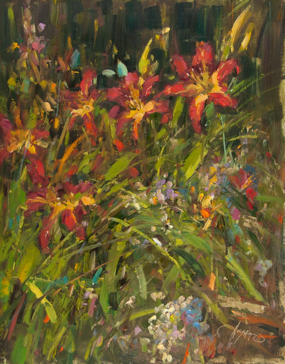 Red Daylilies by Stephanie Amato 