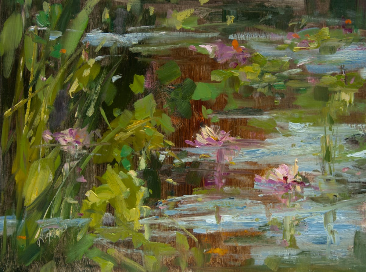 Waterlilies in the Garden by Stephanie Amato 