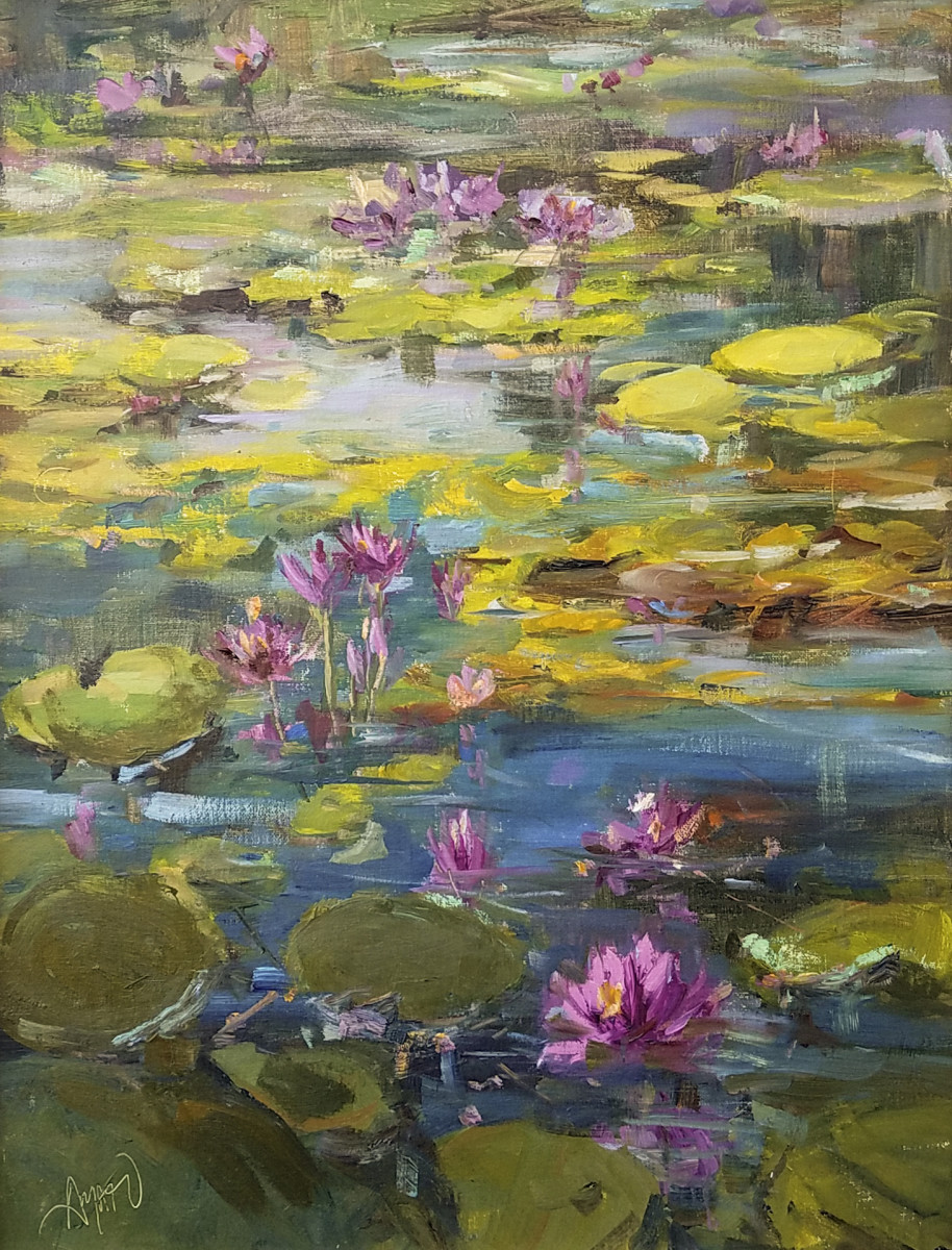 Waterlily Garden by Stephanie Amato 