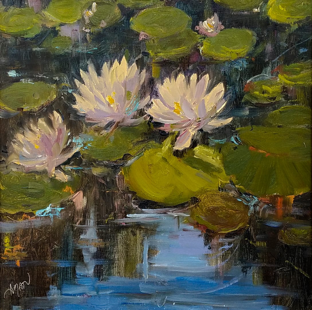 White Waterlilies by Stephanie Amato, Image 1.