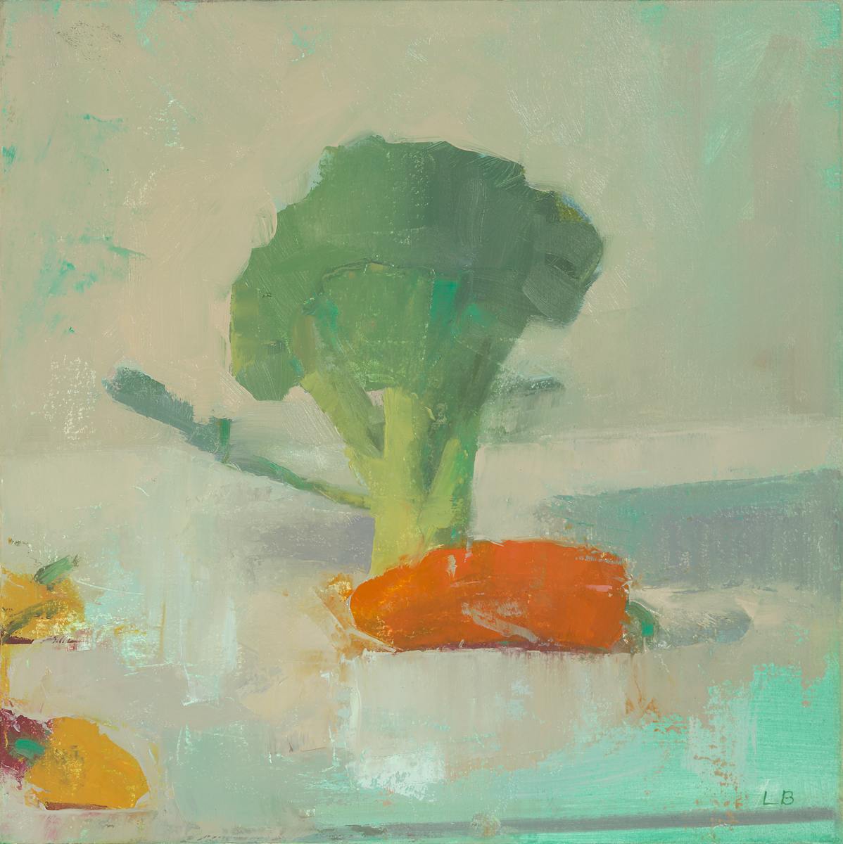 Broccoli and Orange Pepper by Lucy Barber 