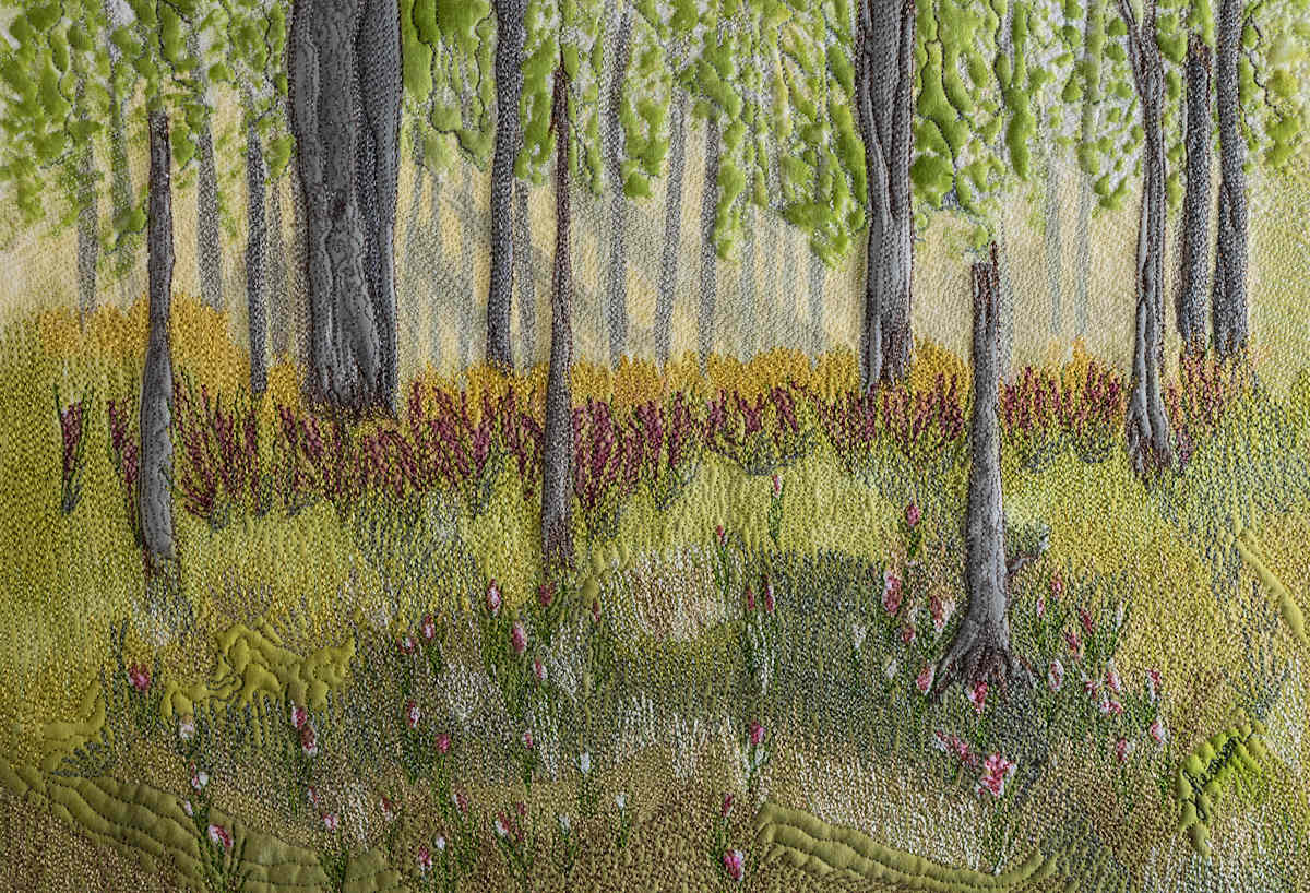 Florida Forest #1/5 Reproduction by Janet Herman  Image: Wildflowers and wooded lands in Florida