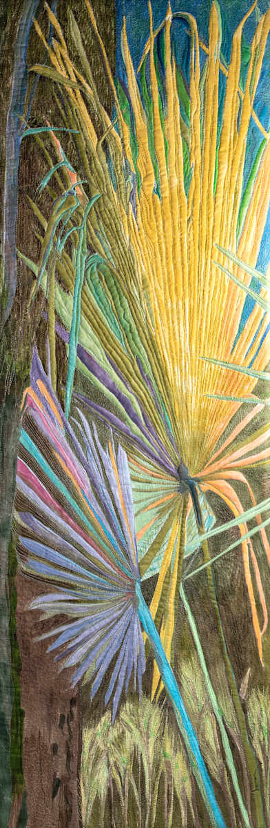 Palmetto Whimsey by Janet Herman  Image: Colors of dried fronds along trail are my palmetto whimsey. 