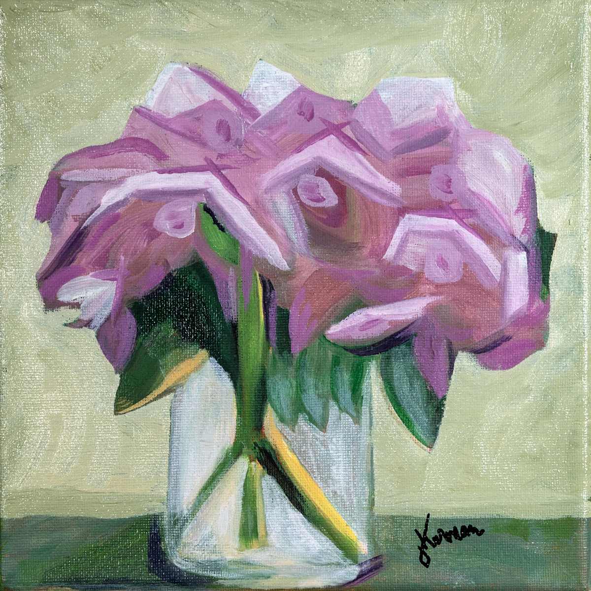 Peony Vase by Janet Herman 