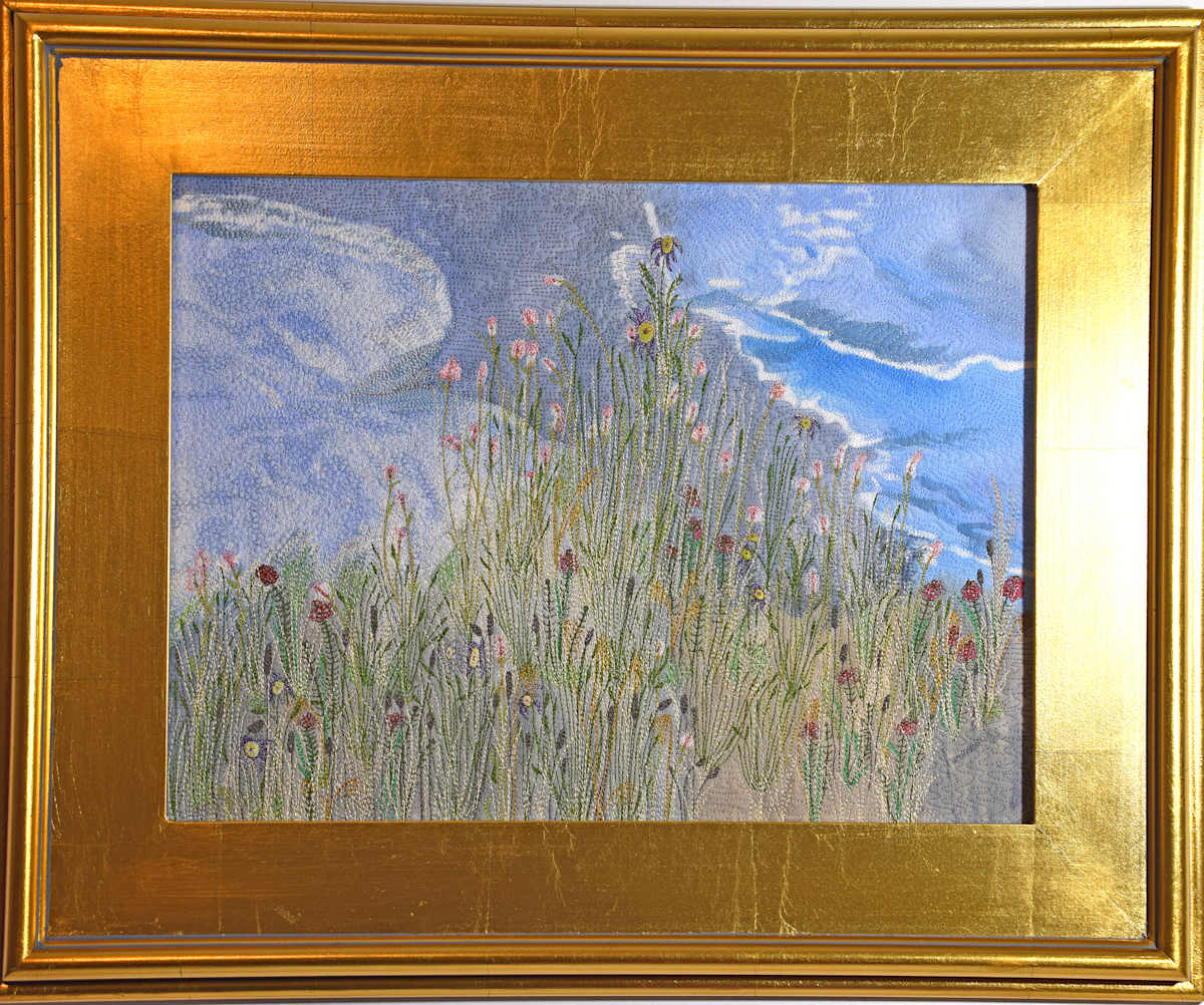 Creek Trail Flowers by Janet Herman  Image: Textured paper reproduction available upon request. 