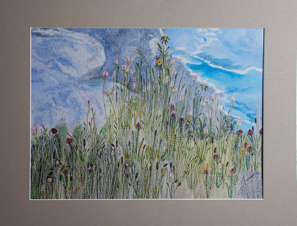 Creek Trail Flowers Reproduction by Janet Herman 