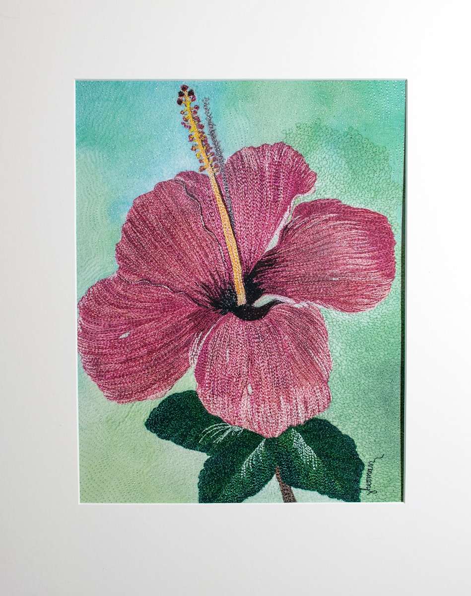Hibiscus Reproduction #3/5 by Janet Herman 