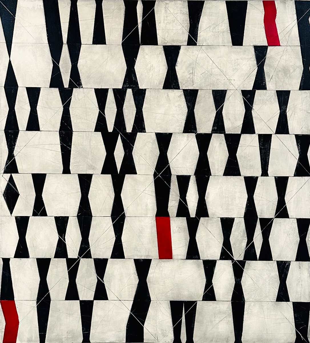 Hourglass by Bret Neathery  Image: 48h x 44wacrylic on canvas/framed