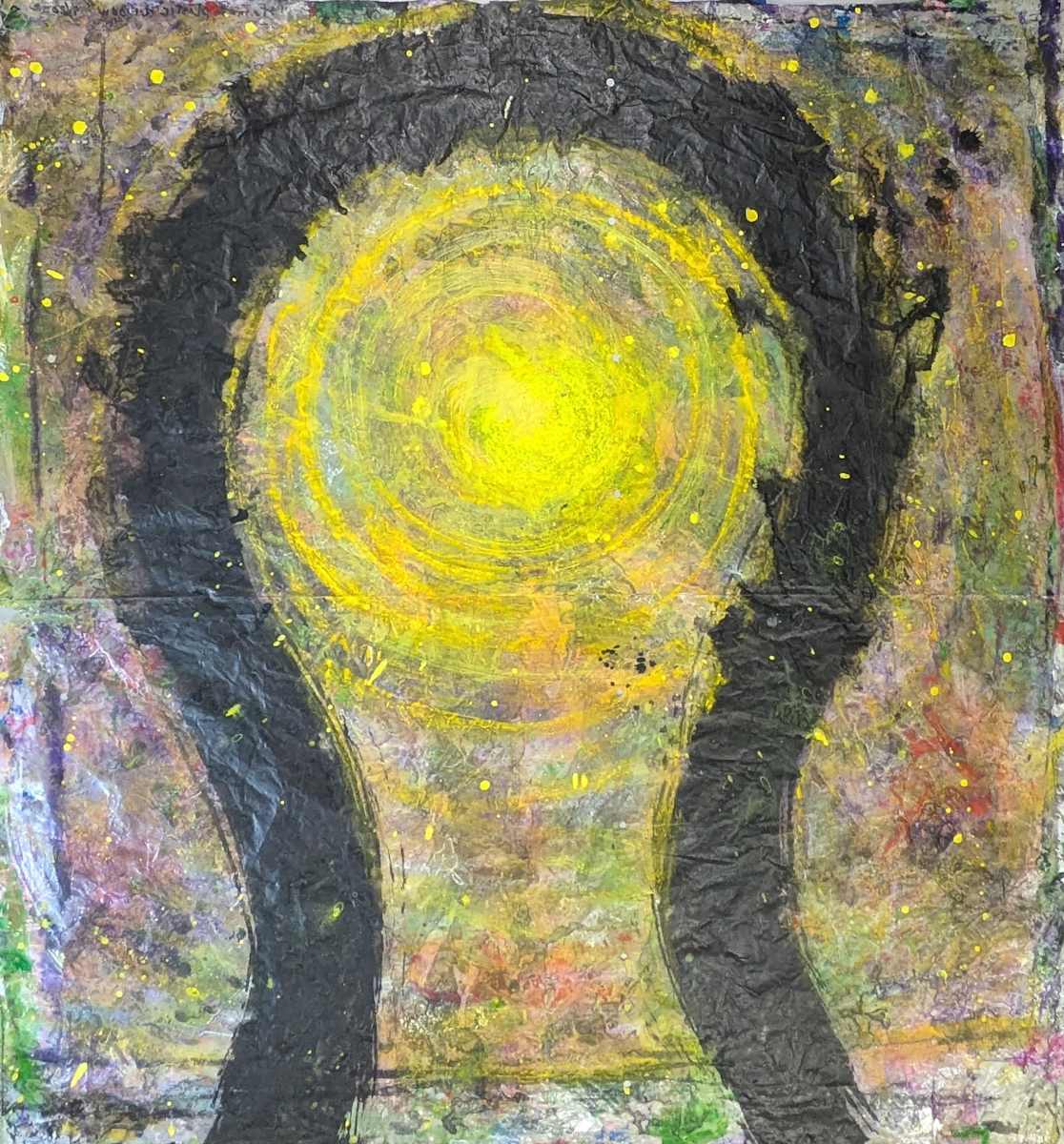 + Stain Paint Window (Self-Portrait) by Charles Swank 