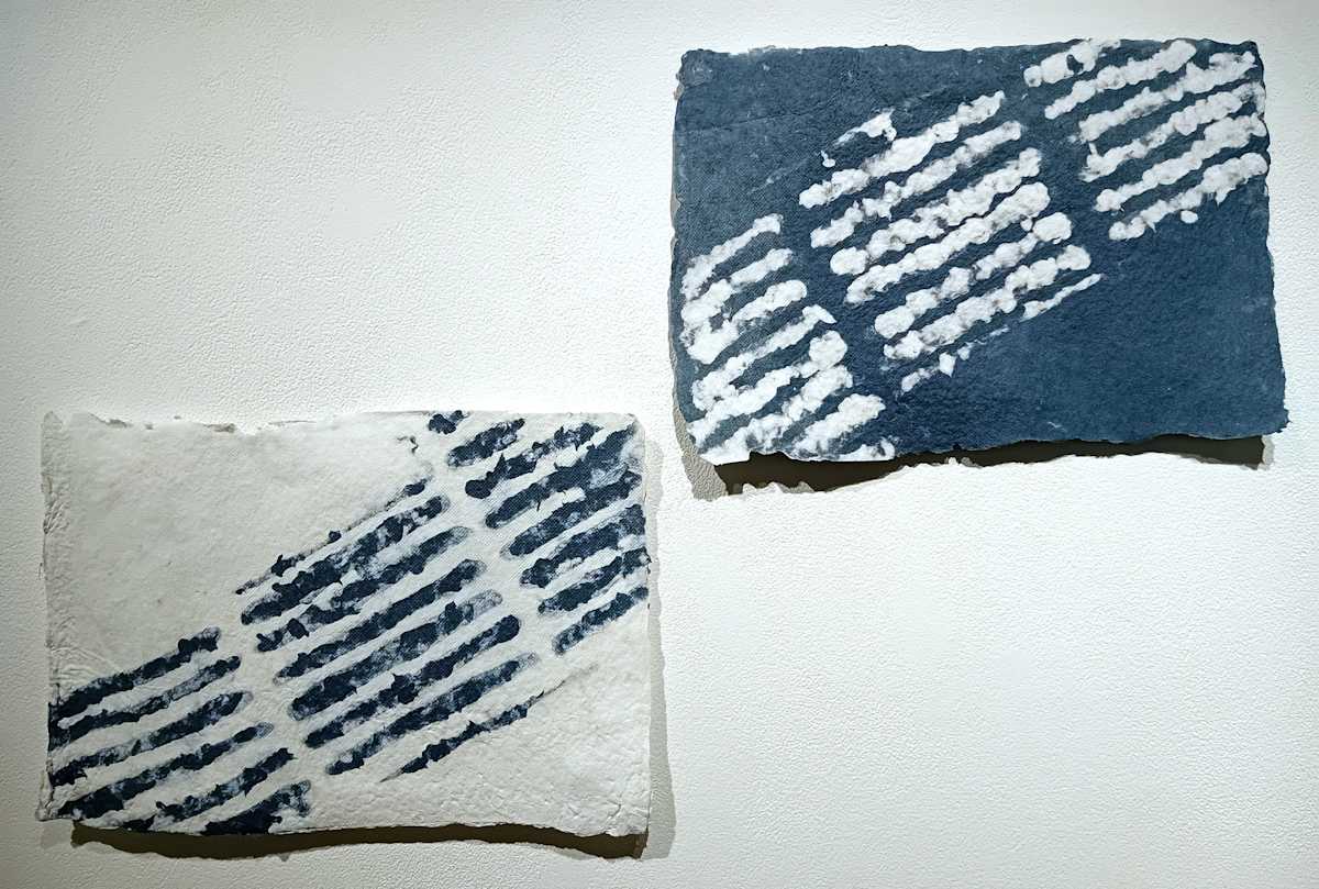 Bleu de Travail: Office Work - Warm Personality (pair) by Elizabeth Briel, Image 1.