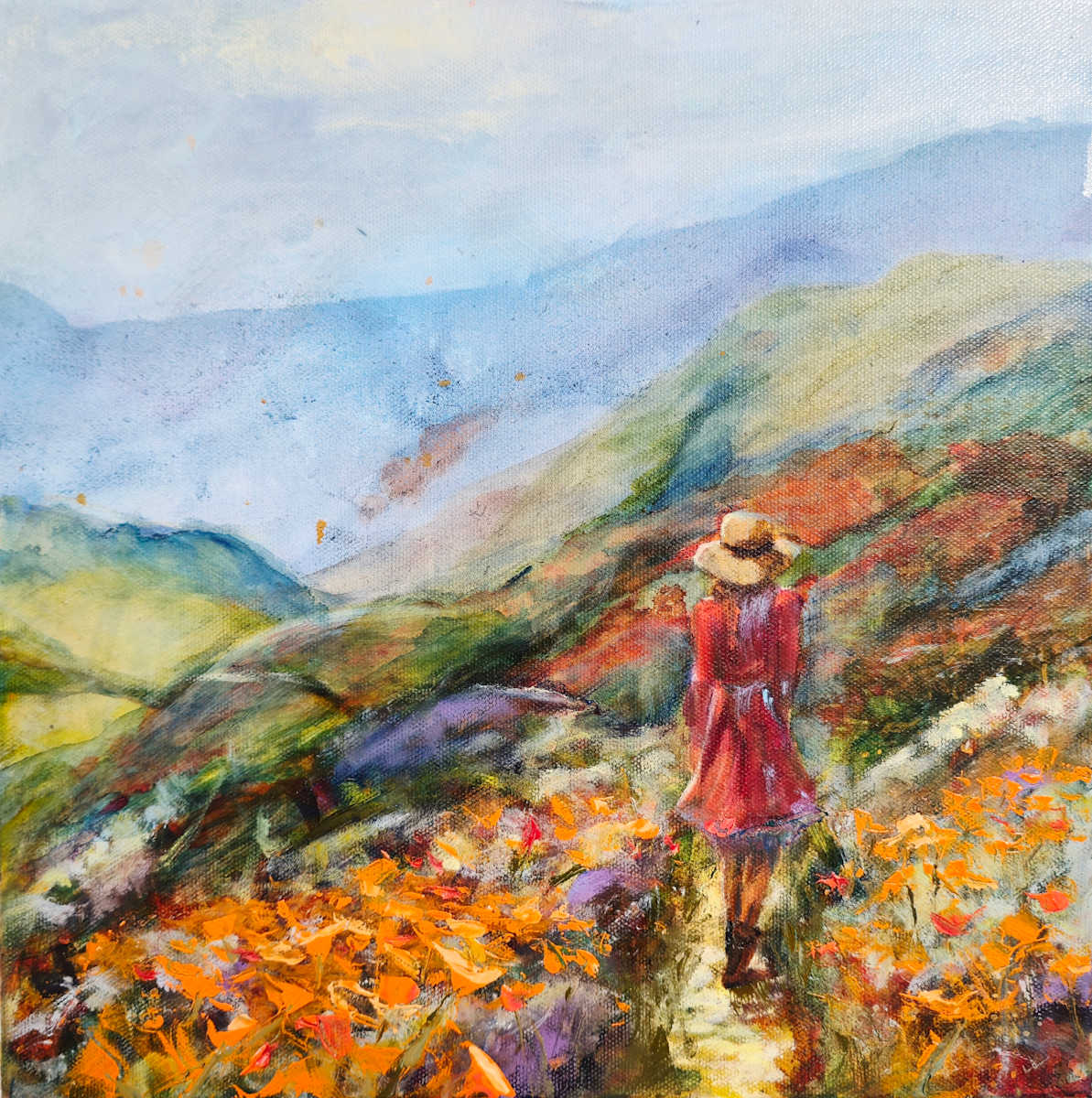 Path of Her Own by Kim Denice Clark, International Fine Artist  Image: Every step we take toward our dreams shapes the path beneath our feet.
Path of Her Own invites you to follow a moment of courage—where the unknown becomes possibility, and beauty rises to meet you along the way. 