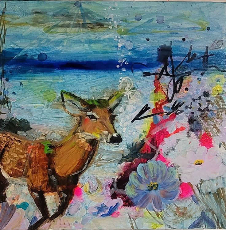 Underwater Deer II by Kim Denice Clark 