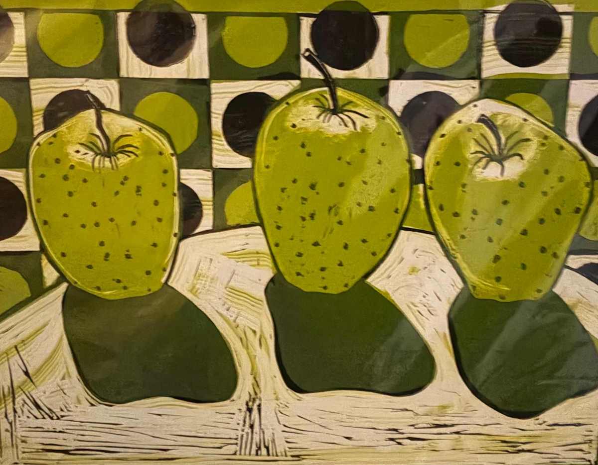 3 Apples by Mary Rhinelander, Image 1.