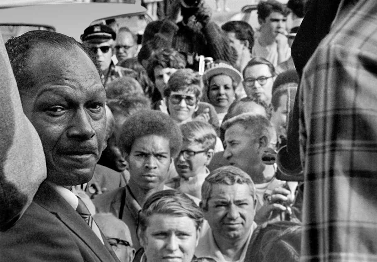 Tom Bradley 3 by Raphael Warshaw  Image: Tom Bradley at a Rally