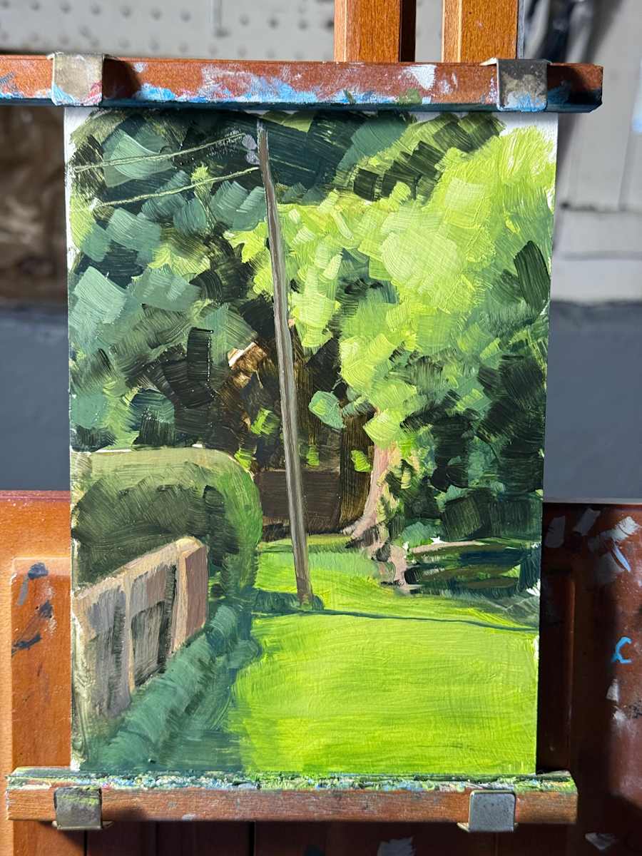 Yard bush! by Connor Kouwenhoven  Image: Plein air