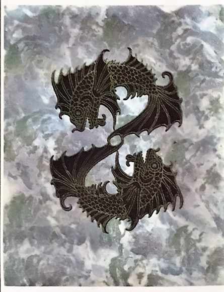 Untitled (Mirrored Dragon Fish) by Carole Alden 