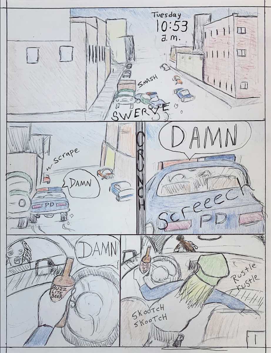 Dinah the Cop Storyboard p.2 by Ted 'Wizdom' Snider 