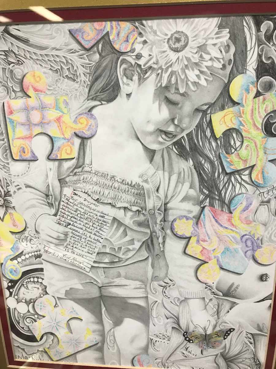 Girl With Puzzle Pieces by Daniel Martinez 