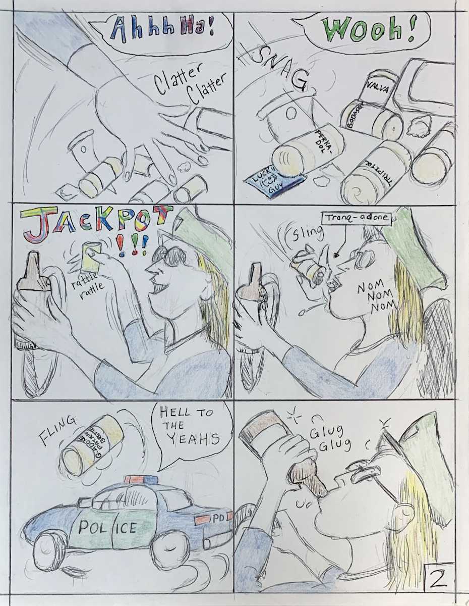 Dinah the Cop Storyboard p.1 by Ted 'Wizdom' Snider 