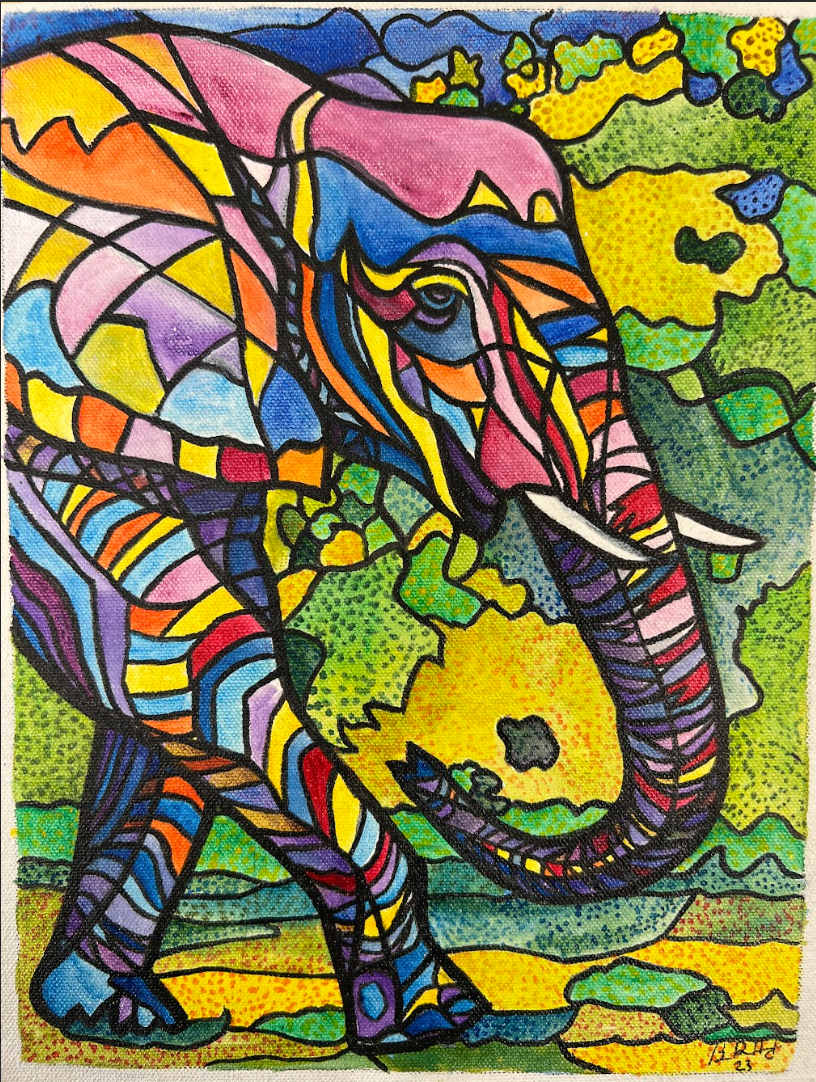 Mosiac Elephant by Brian Hindson 