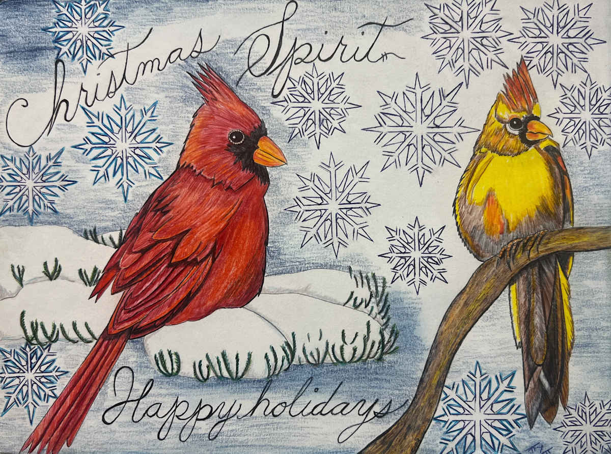 Winter Love Birds by Scotty Scott 