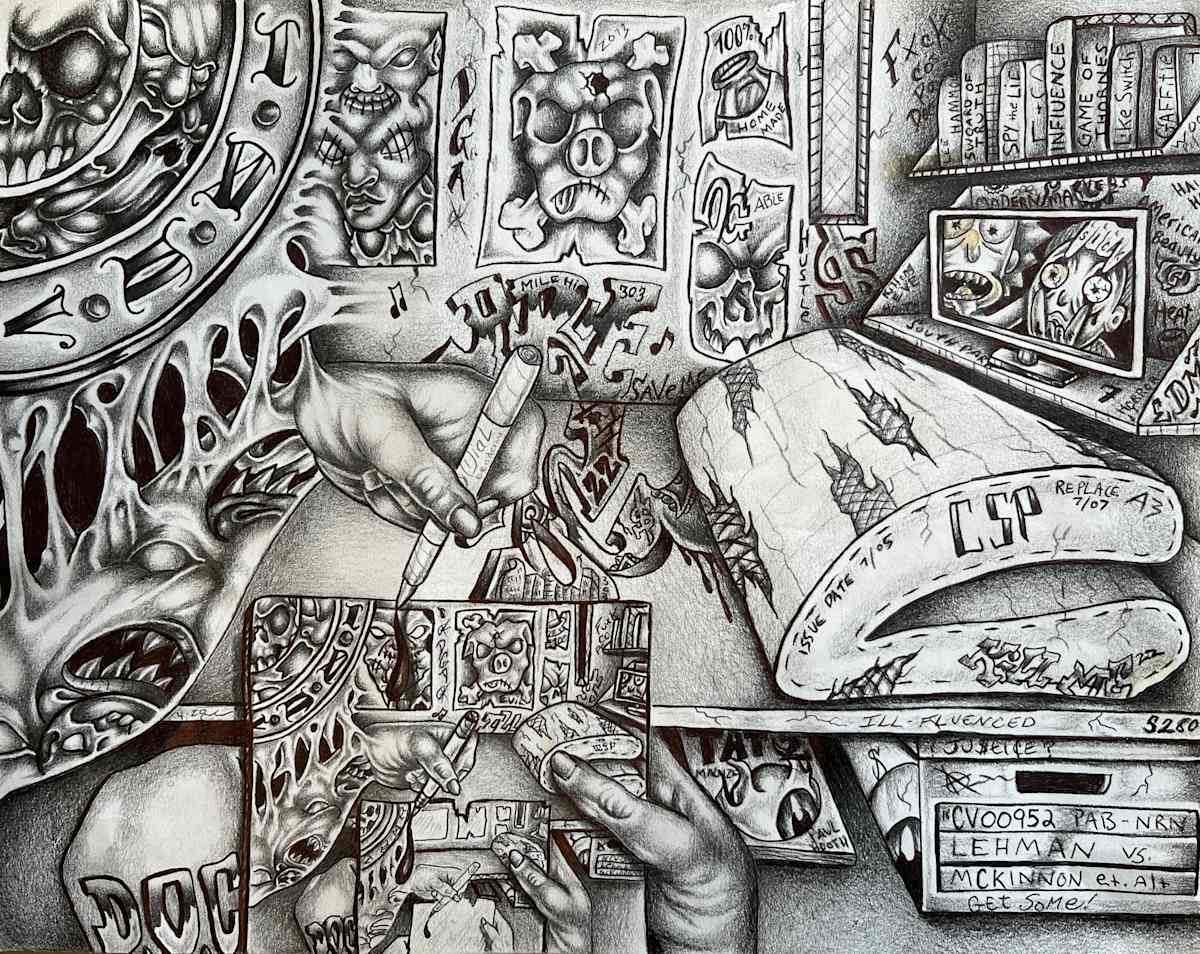 Self Portrait by DC an ILL-FIENCED Art Creation 