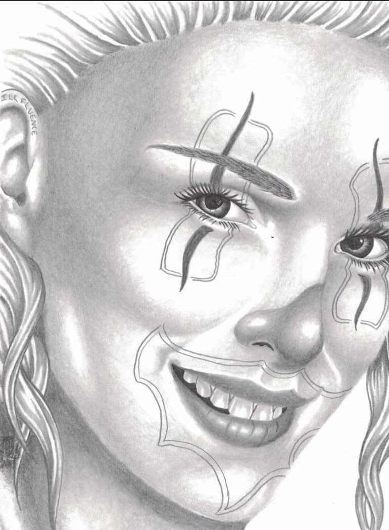 A Beautiful Clown by DC an ILL-FIENCED Art Creation 
