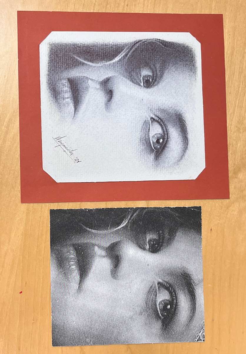 Untitled Portrait after piece by Melanie Delon by Timothy C. Weinmeister 