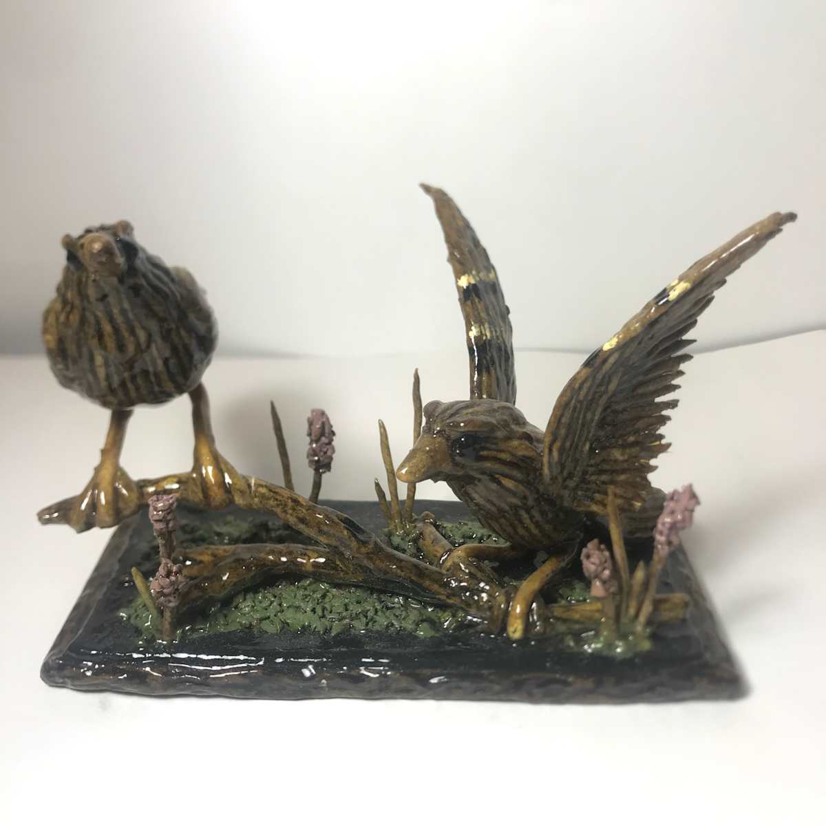 Two Sparrows by Charles Finney 