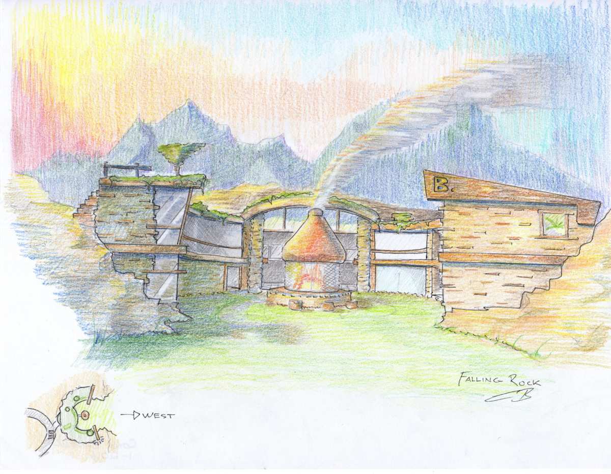 Falling Rock House by i.i. LoTD 