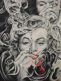 Marilyn Spli by Curtis Mahaffey Jr. 