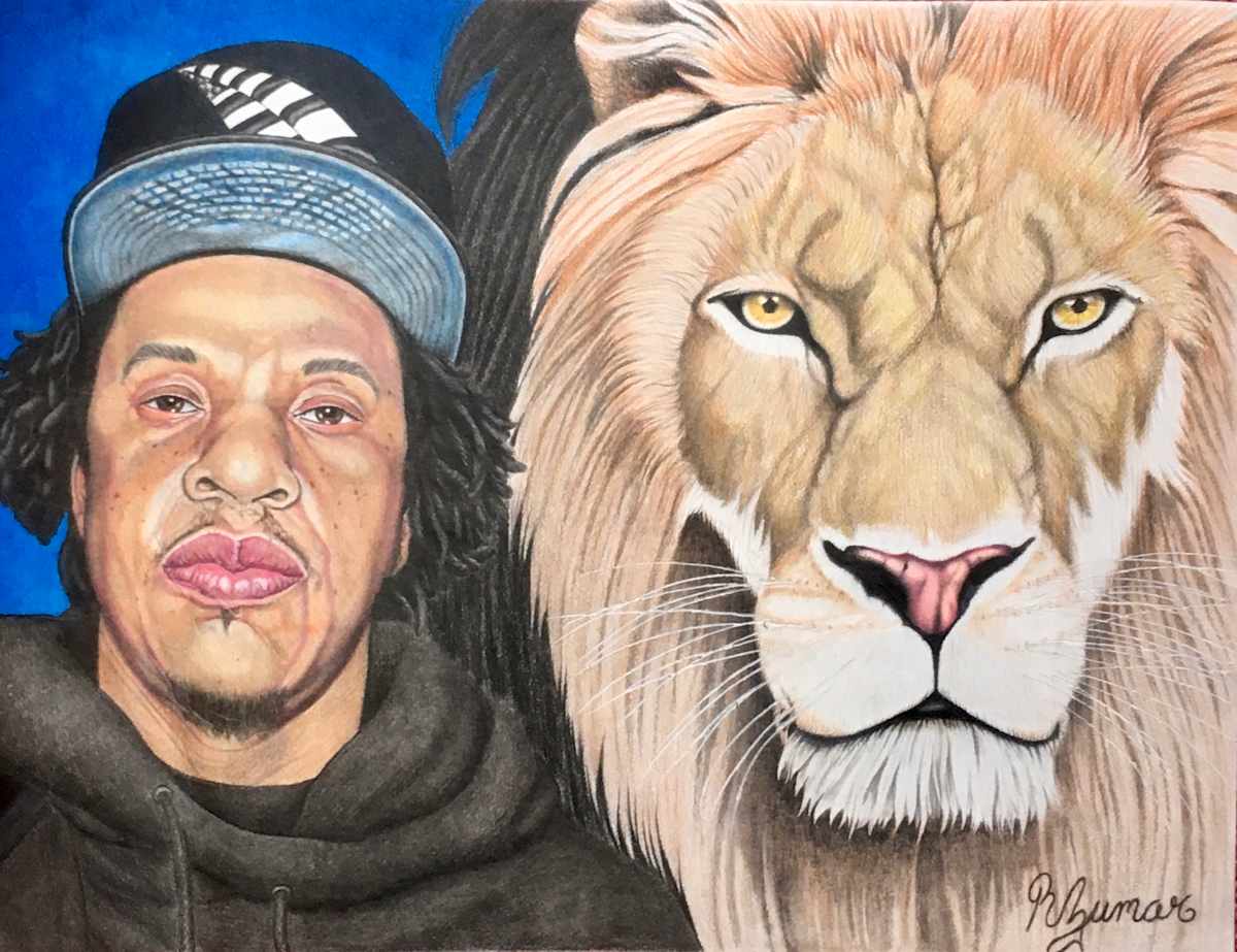 Jay and Lion by R. Zumar 