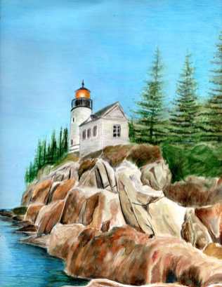 Lighthouse by Rick Alvin Spooner 