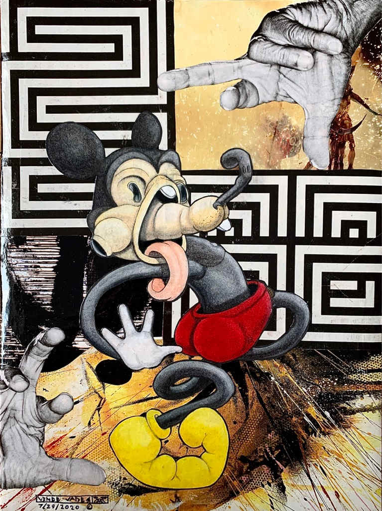 Sickey Mouse One Leg 1 by Vince Vader 