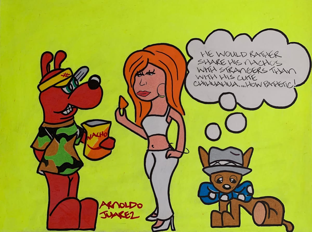Sharing Nachos with Pretty Strangers by Arnoldo Juarez 