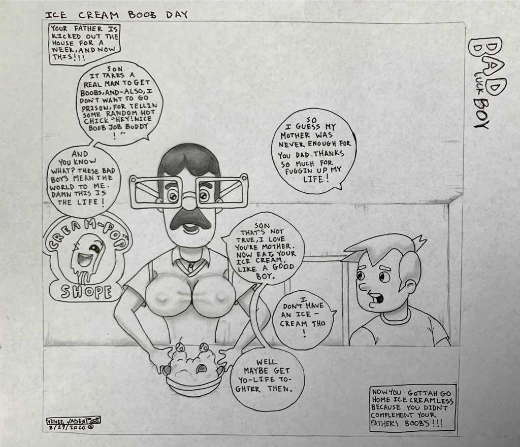 Ice Cream Boob Day by Vince Vader 