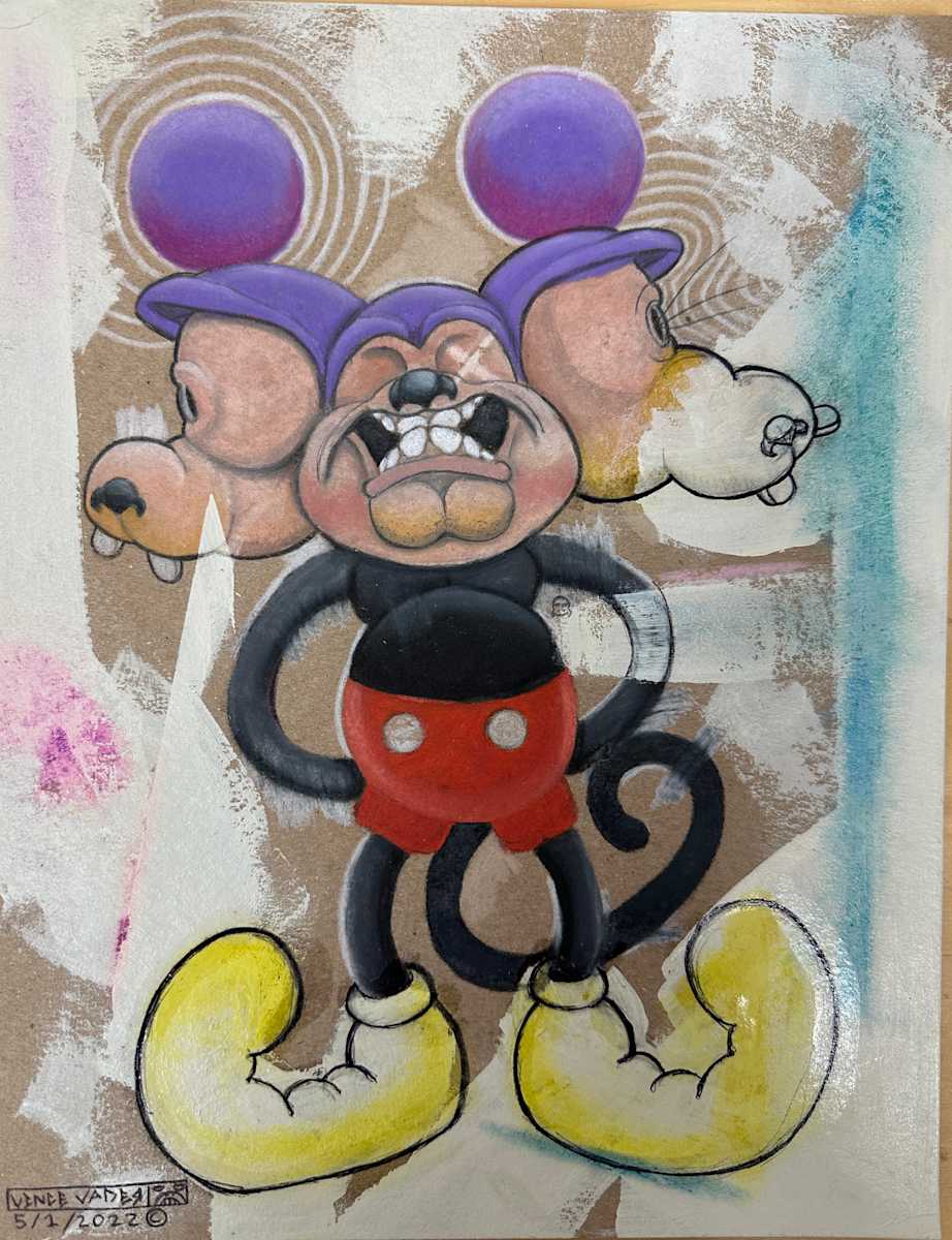 Sickey Mouse New Birth Face by Vince Vader 