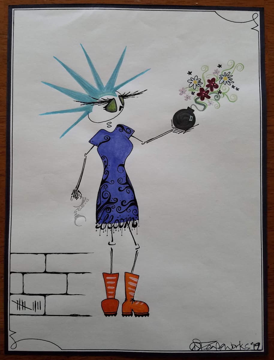 Untitled (Bomb) by (peace sign) Peaceworks 