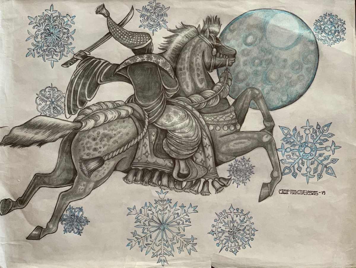 Genjis horse Murasaki by Cedar Annenkovna 