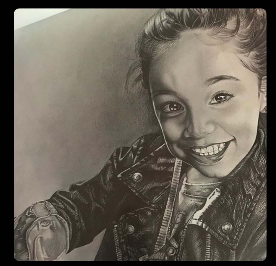 Girl With Leather Jacket by Daniel Martinez 
