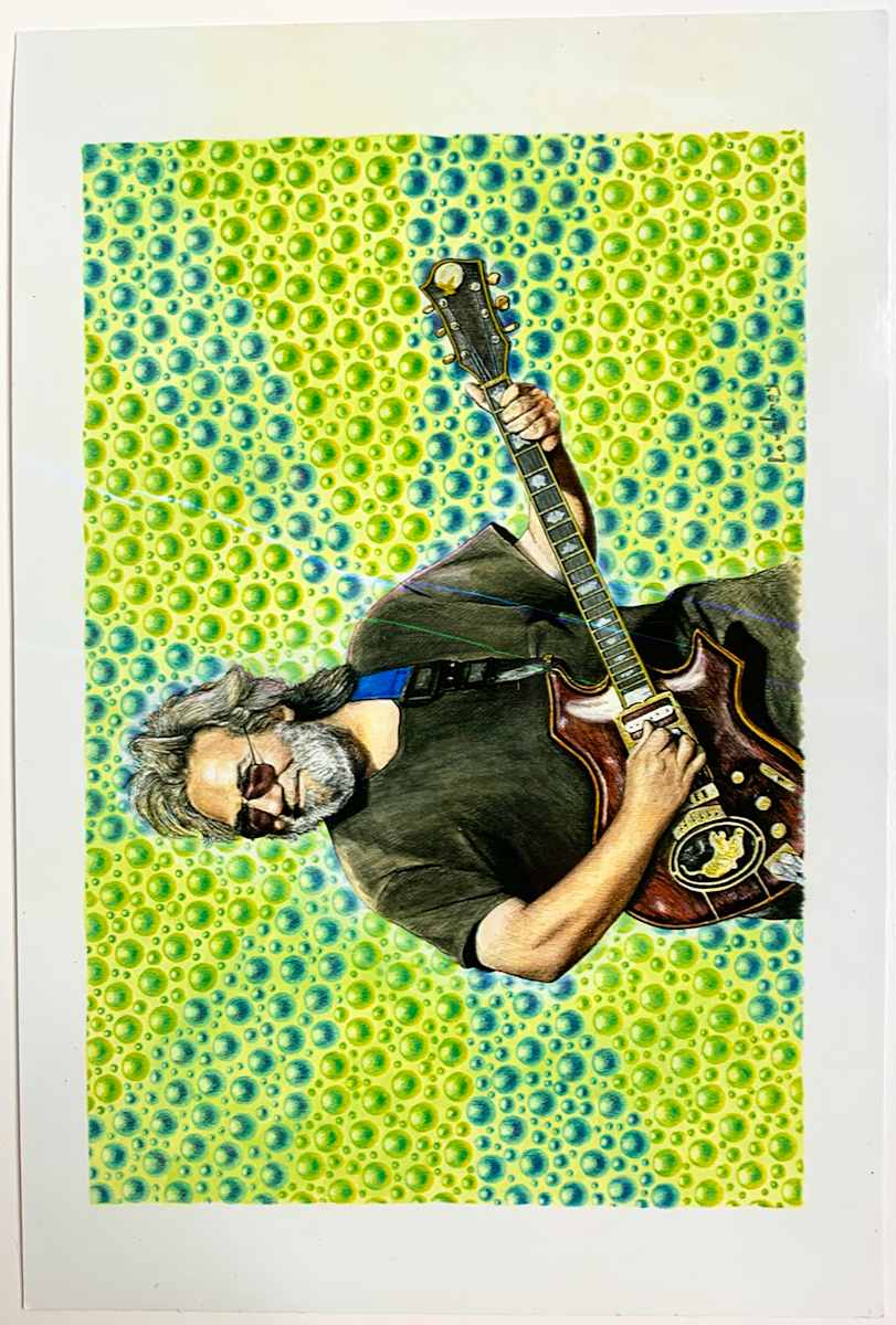 Jerry Garcia by "Courtesy the Artist" or "Courtesy Mark Loughney" 