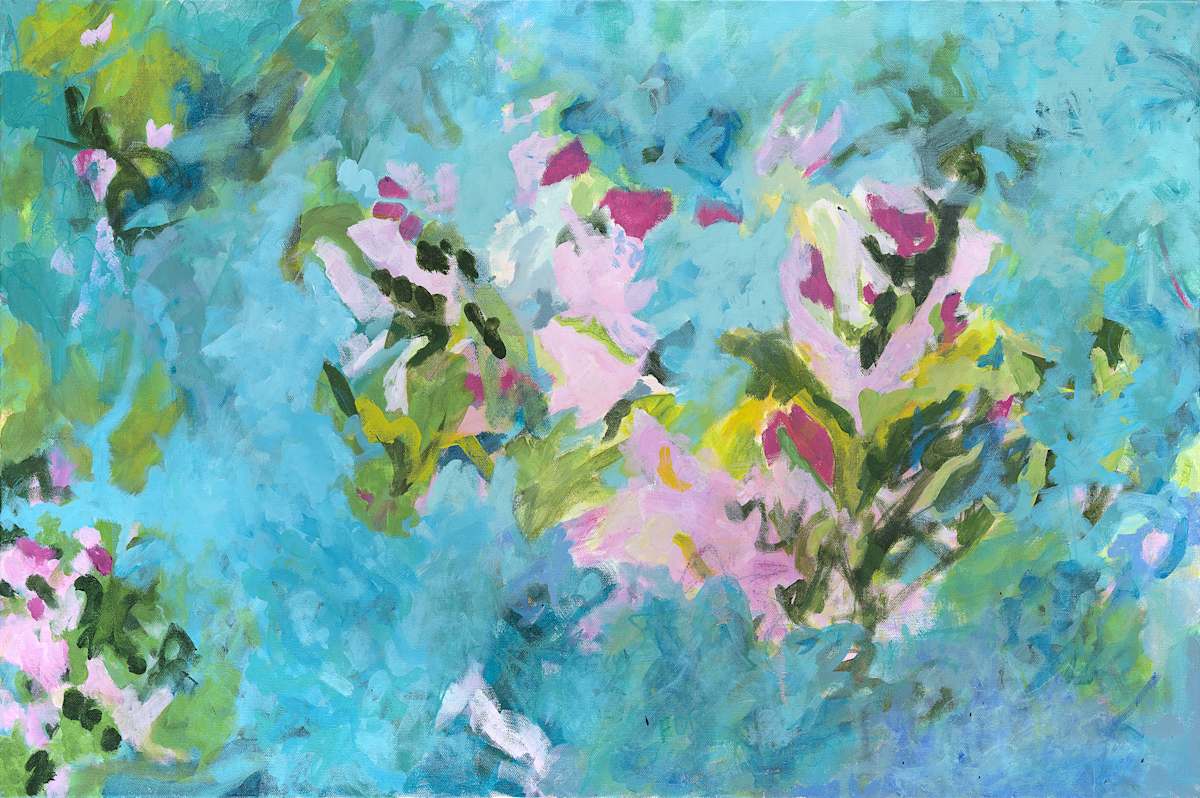 She Tossed His Flowers In the Pool by Linda Glass, Image 1.