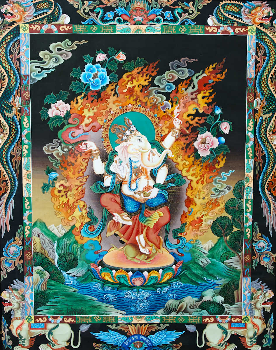 Dancing Ganesh by Indra Simkhwala 