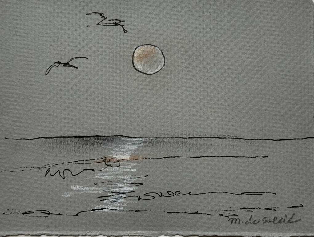 Moonset I, Treasure Island by M. de Soleil, Image 2.