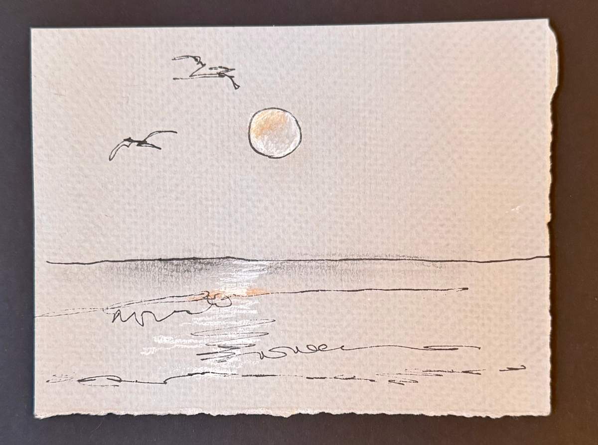 Moonset, Treasure Island by Margarete de Soleil 