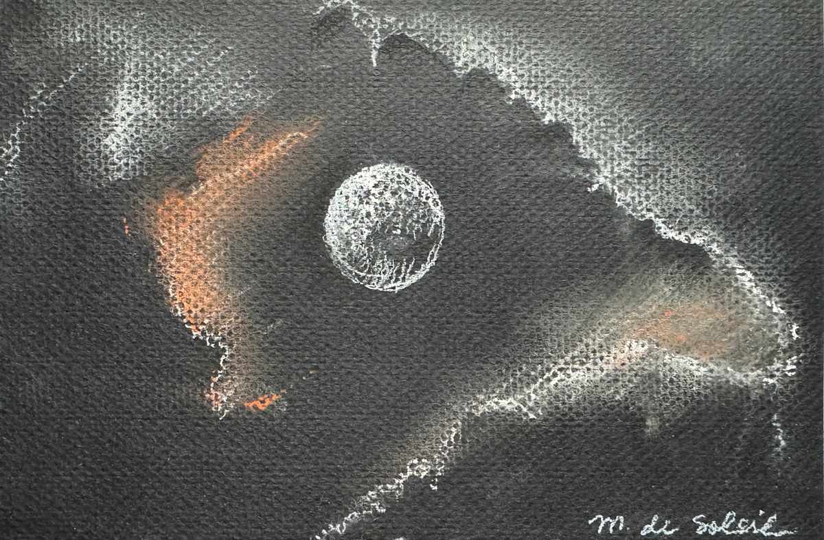 Full Moon with Clouds II by M. de Soleil, Image 1.